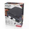 Waffeleisen Adler AD 3049, 4 quadratische Waffeln, antihaftbeschichtet, 1800 W, schwarz