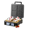 Waffeleisen Adler AD 3049, 4 quadratische Waffeln, antihaftbeschichtet, 1800 W, schwarz