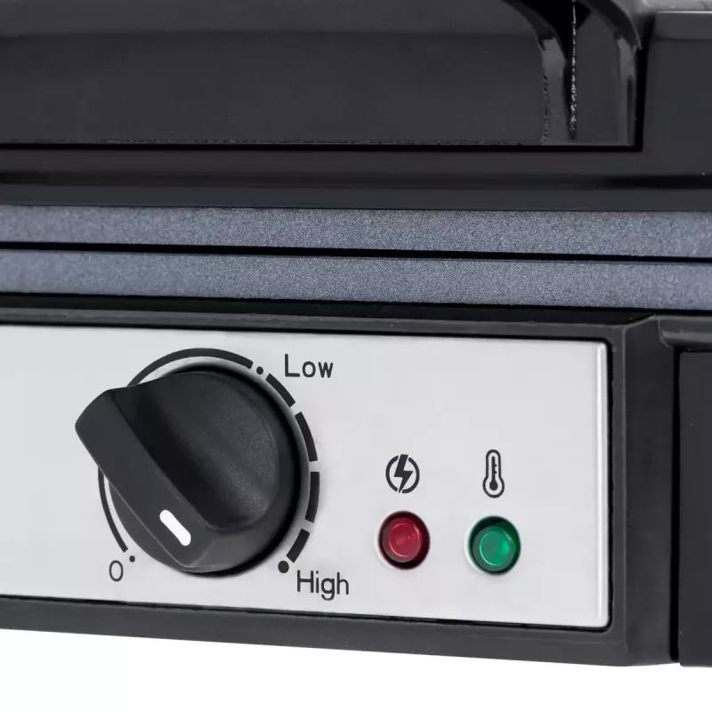 Waffeleisen Adler AD 3049, 4 quadratische Waffeln, antihaftbeschichtet, 1800 W, schwarz