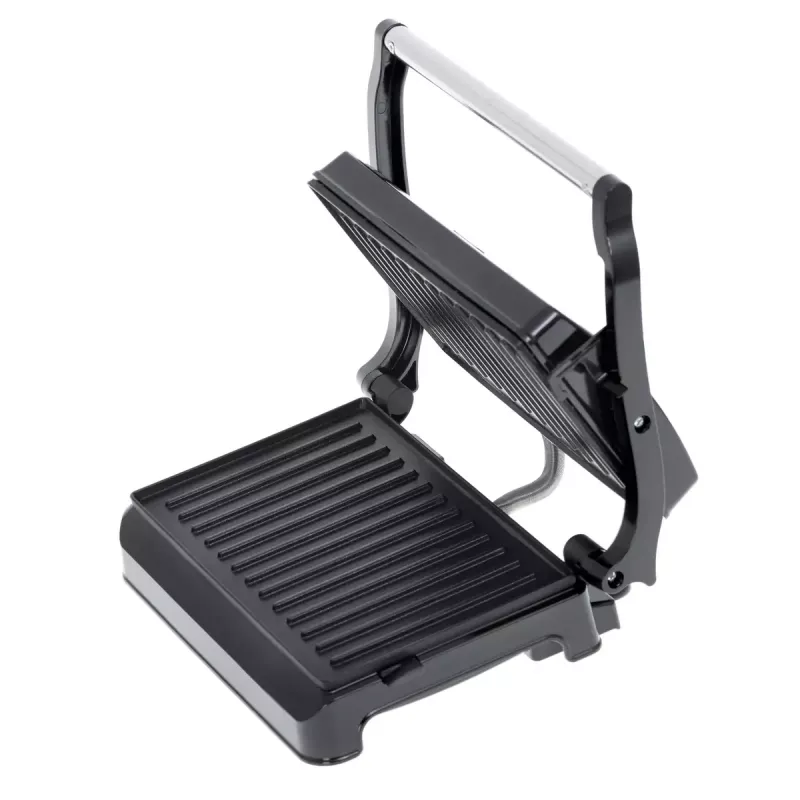 Kontaktgrill Adler AD 3052 rechteckig Stahl/Schwarz, 1200 W, Rostoberfläche, verriegelbarer Deckel