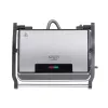 Kontaktgrill Adler AD 3052 rechteckig Stahl/Schwarz, 1200 W, Rostoberfläche, verriegelbarer Deckel