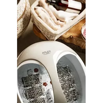 Fußbad Adler AD 2177 — Infrarot-Fußmassagegerät mit Wärme, Vibration, Sprudel, 450 W, 5,6 l Tank, ergonomischem Griff