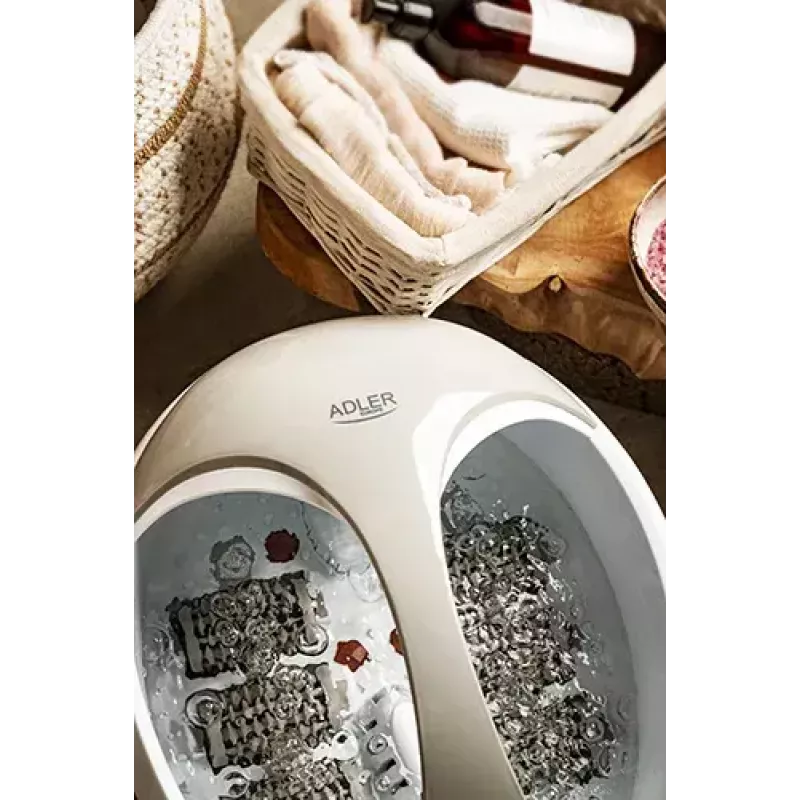 Fußbad Adler AD 2177 — Infrarot-Fußmassagegerät mit Wärme, Vibration, Sprudel, 450 W, 5,6 l Tank, ergonomischem Griff