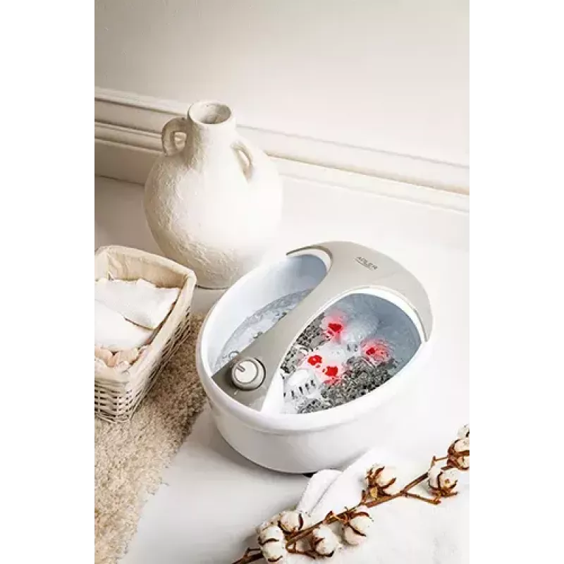 Fußbad Adler AD 2177 — Infrarot-Fußmassagegerät mit Wärme, Vibration, Sprudel, 450 W, 5,6 l Tank, ergonomischem Griff