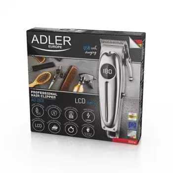Haarschneider Adler AD 2831 Silber Edelstahl V-förmig 1 mm