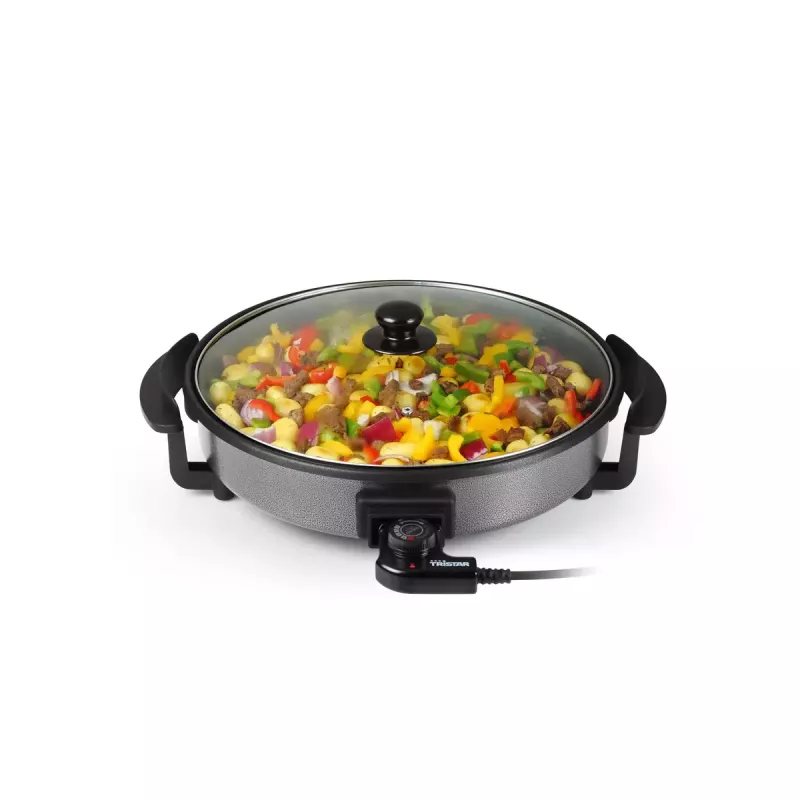Grillpfanne Tristar PZ-2964 Multifunktional Rund Schwarz 40 cm