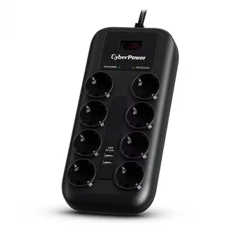 CyberPower P0820SUF0-DE Überspannungsschutz Schwarz 8 AC-Ausgänge 200 - 250 V 1,8 m