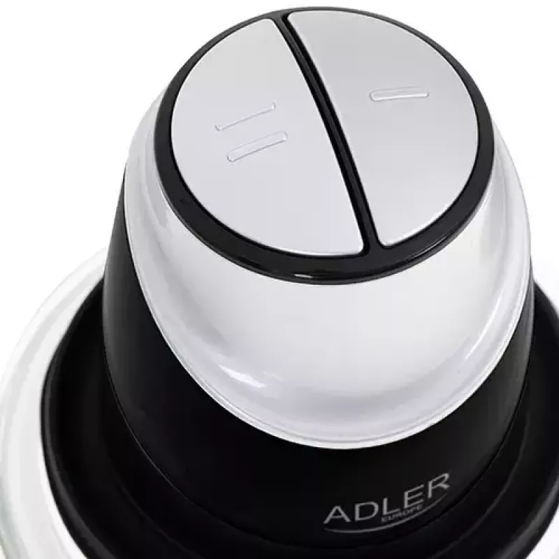 Elektrischer Zerkleinerer Adler AD 4082, 1,2-L-Glasschüssel, 300 W, 2 Geschwindigkeiten, Puls, Edelstahlklingen