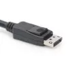 DIGITUS DisplayPort-Anschlusskabel, DP M/M, 3 m mit Verriegelung, Ultra HD 8K, Version 1.3/1.4, schwarz