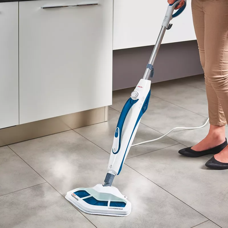 Polti Vaporetto SV460 Double Dampfmopp 0,3 L 1500 W Blau, Weiß