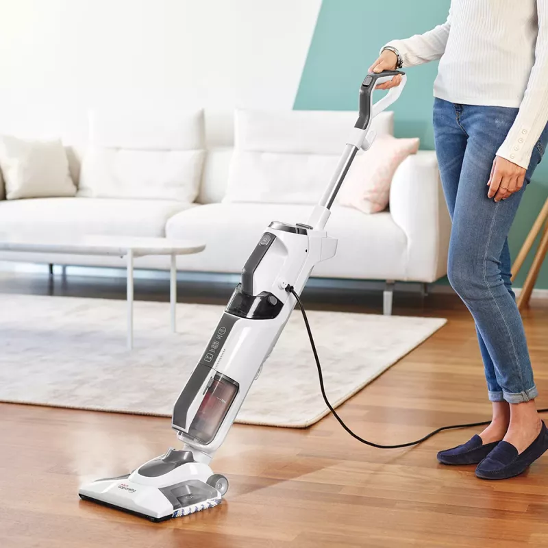 Staubsauger Polti Vaporetto 3 Clean 1800 W Beutellos Weiß