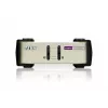 ATEN 2-Port USB - PS/2 VGA KVM Switch (KVM-Kabel enthalten), 2048 x 1536 Pixel, QXGA, 0,72 W, Hellgrau