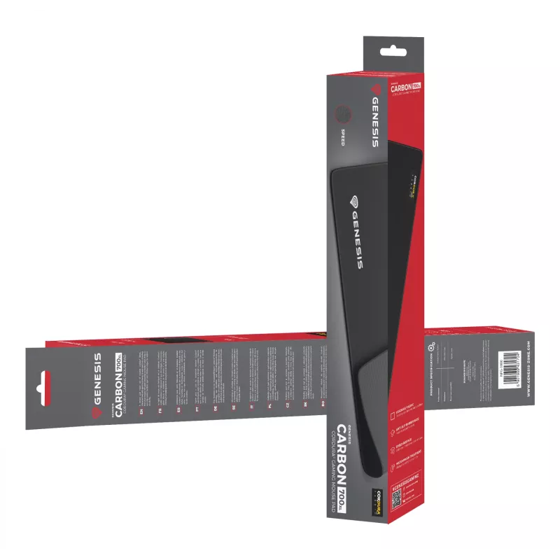 GENESIS Carbon 700 XL Gaming-Mauspad Schwarz