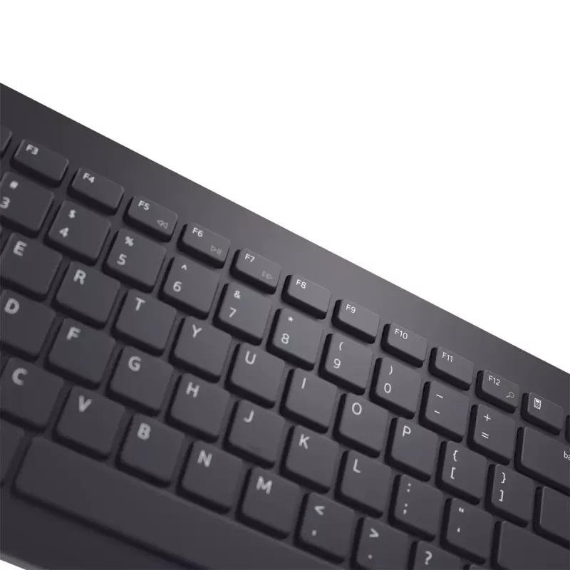 Kabelloses Tastatur-Maus-Set Dell KM3322W — Full-Size-QWERTY, RF-Funk, schwarz, Büronutzung