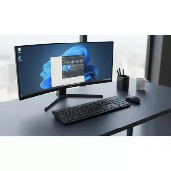 Kabelloses Tastatur-Maus-Set Dell KM3322W — Full-Size-QWERTY, RF-Funk, schwarz, Büronutzung