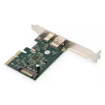 DIGITUS PCIe-Karte USB-C + USB-A, bis zu 10 Gbit/s