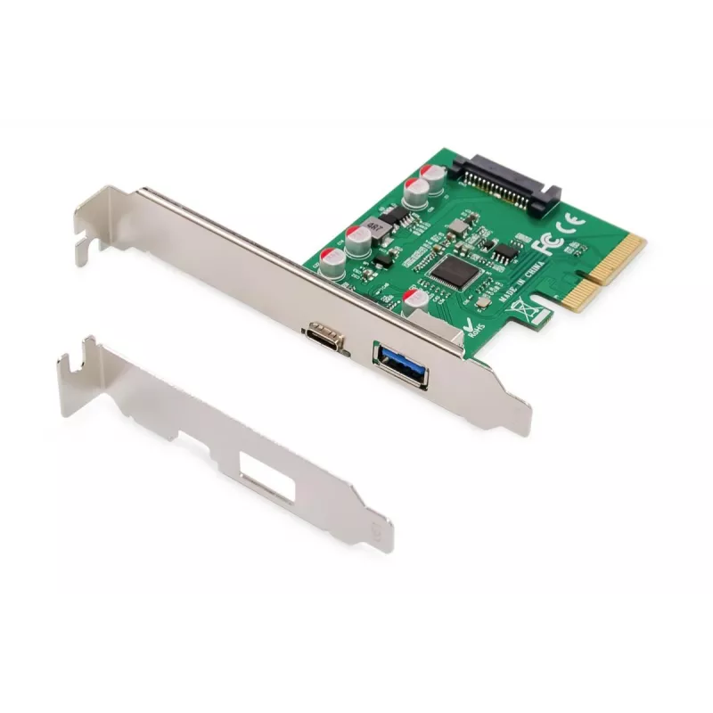 DIGITUS PCIe-Karte USB-C + USB-A, bis zu 10 Gbit/s