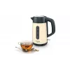 Elektrischer Wasserkocher Bosch TWK4P437 1,7 L, 2400 W, Edelstahlgehäuse, kabellos, beige/schwarz