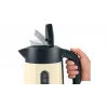 Elektrischer Wasserkocher Bosch TWK4P437 1,7 L, 2400 W, Edelstahlgehäuse, kabellos, beige/schwarz