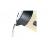 Elektrischer Wasserkocher Bosch TWK4P437 1,7 L, 2400 W, Edelstahlgehäuse, kabellos, beige/schwarz
