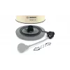 Elektrischer Wasserkocher Bosch TWK4P437 1,7 L, 2400 W, Edelstahlgehäuse, kabellos, beige/schwarz