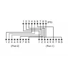DIGITUS CAT 5e Patchkabel-Adapter 2x RJ45-Buchse auf 1x RJ45-Stecker 0,19 m