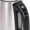 Elektrischer Wasserkocher Adler AD 1340 1,7 L 2200 W Schwarz Silber