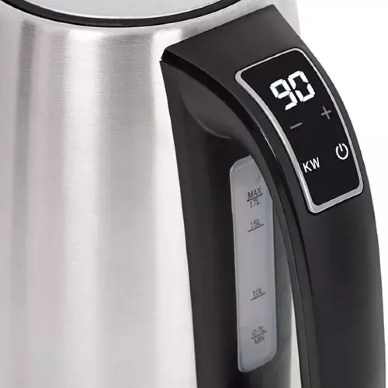Elektrischer Wasserkocher Adler AD 1340 1,7 L 2200 W Schwarz Silber