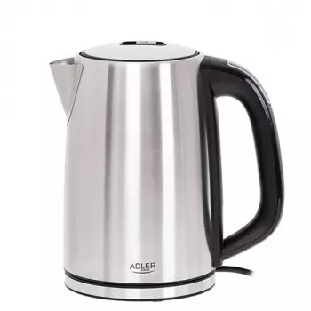 Elektrischer Wasserkocher Adler AD 1340 1,7 L 2200 W Schwarz Silber