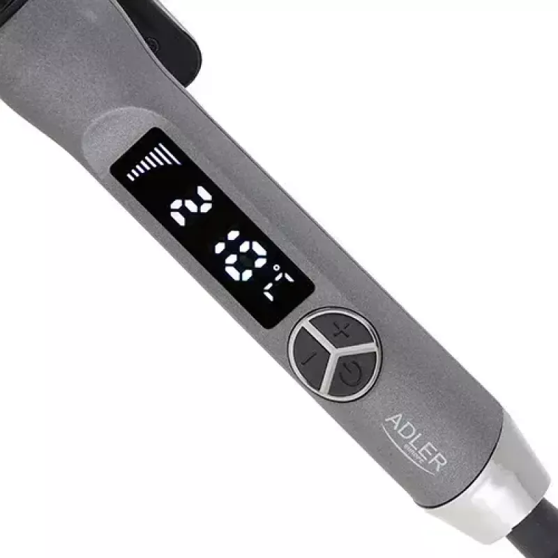 Lockenstab Adler AD 2114 — 60 W Keramikzylinder 2,5 cm, 12 Temperaturstufen, 110–210 °C, 1,8 m drehbares Kabel