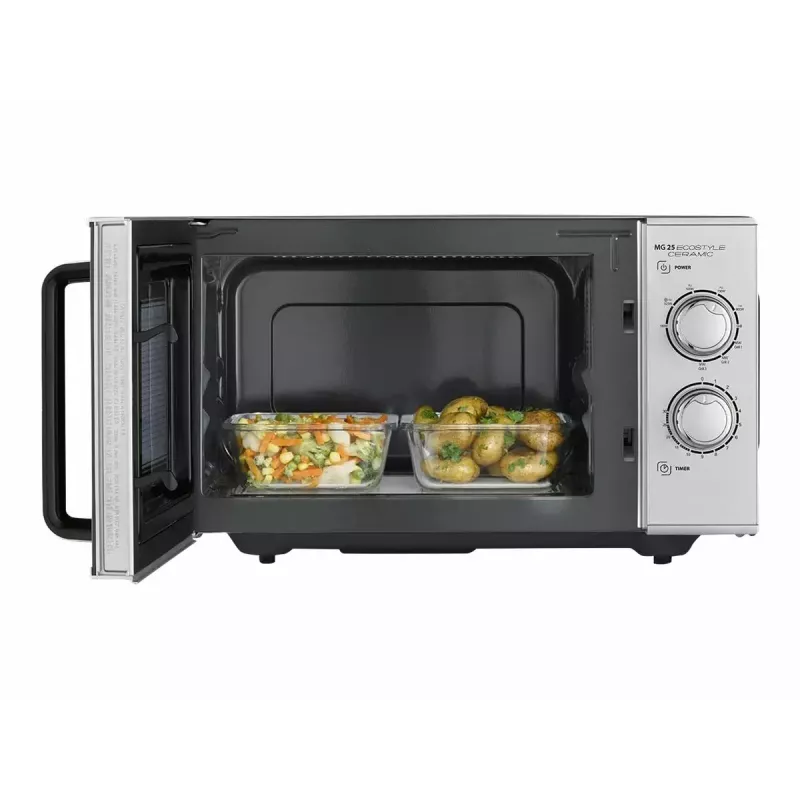 Mikrowelle Caso MG 25 Ecostyle, 25 L, 900 W, Grillfunktion, silber