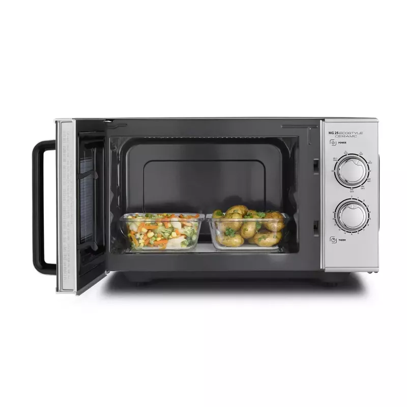 Mikrowelle Caso MG 25 Ecostyle, 25 L, 900 W, Grillfunktion, silber