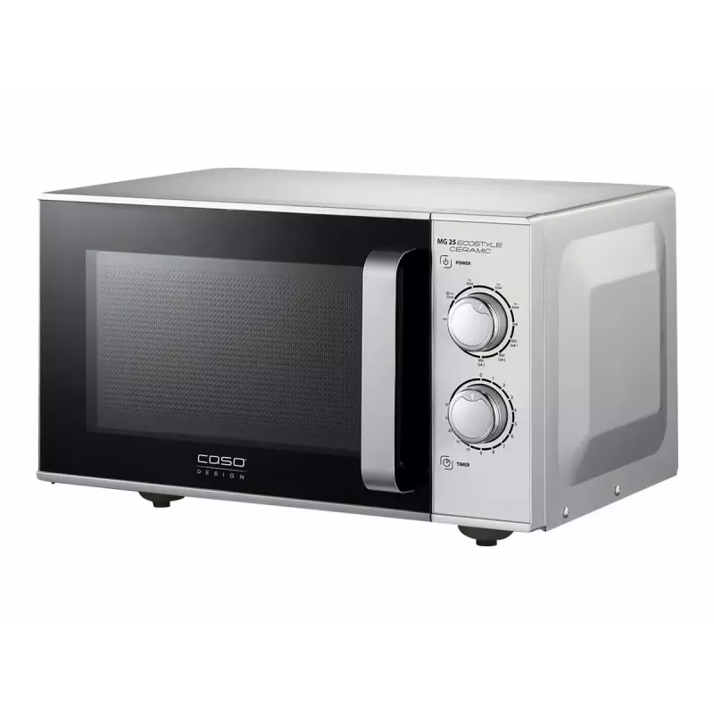 Mikrowelle Caso MG 25 Ecostyle, 25 L, 900 W, Grillfunktion, silber
