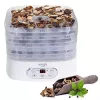 Dörrautomat Adler AD 6658, 5 Einschübe, LCD-Timer 70 Std., 35–70 °C, 230 W (max. 550 W), weiß