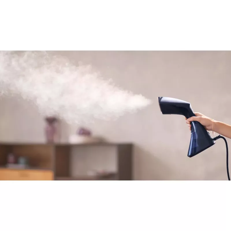 Kleiderdampfer Philips GC810/20 — 1600 W, 0,23 L Wassertank, 32 g/min Dauerdampf, Schwarz/Pink