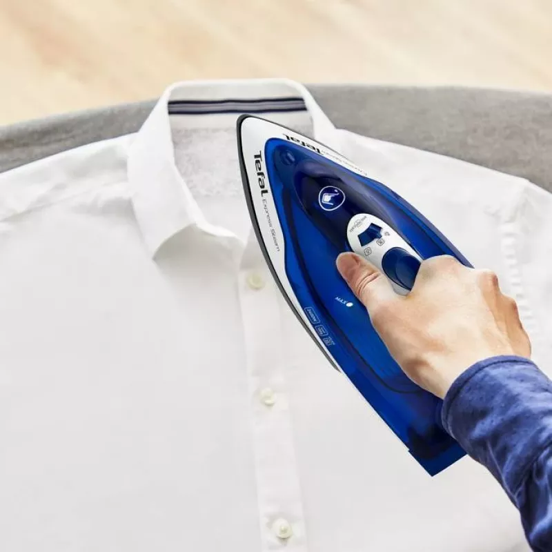 Tefal FV2838 Dry & Steam iron Cerilium soleplate 2400 W Blue, White