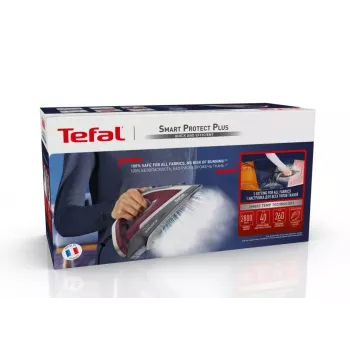 Trocken- und Dampfbügeleisen Tefal Smart Protect Plus FV6870 — 2800 W, Durilium Airglide-Bügelsohle, 0,27 L Tank, 2 m Kabel, 1,437 kg