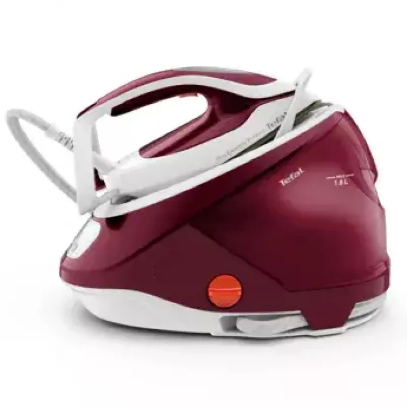 Tefal GV9220 Dampfbügelstation 2600 W Durilium AirGlide Autoclean Bügelsohle Burgunderrot, Weiß