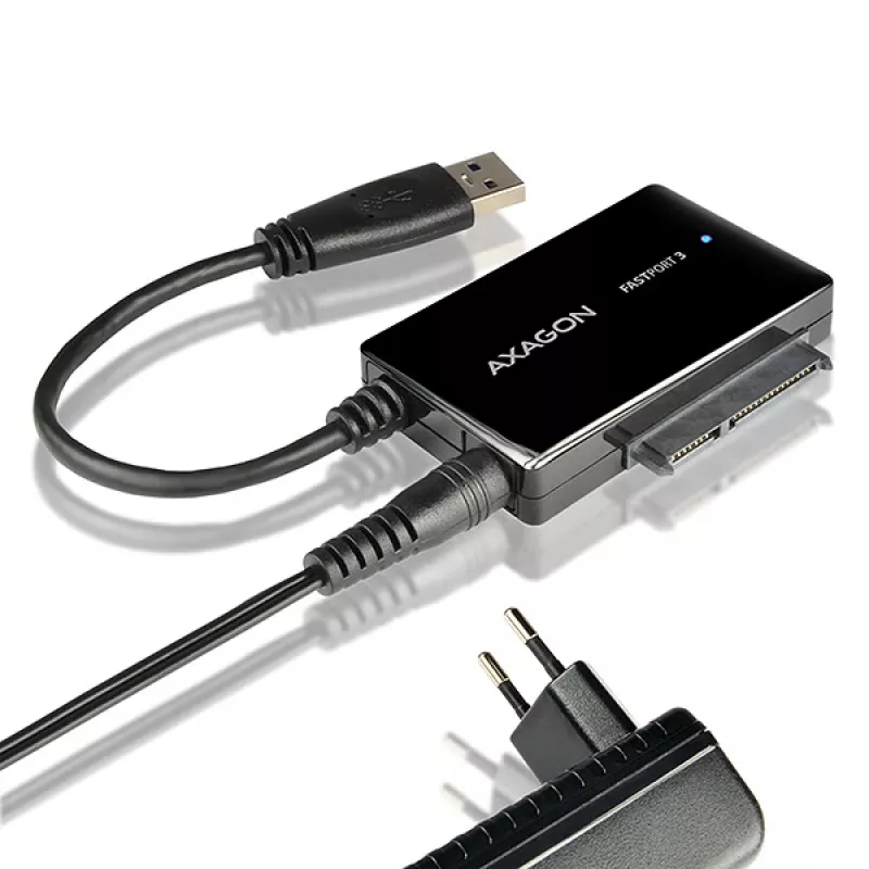 Axagon ADSA-FP3 USB 3.0 - SATA 6G Adapter zum Anschluss aller SATA-Festplatten und -Laufwerke