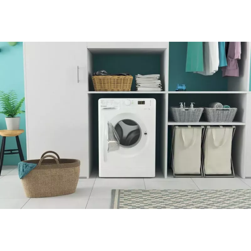Frontlader-Waschmaschine Indesit MTWA 71252 W IT — 7 kg, 1200 U/min, Energieklasse E, weiß