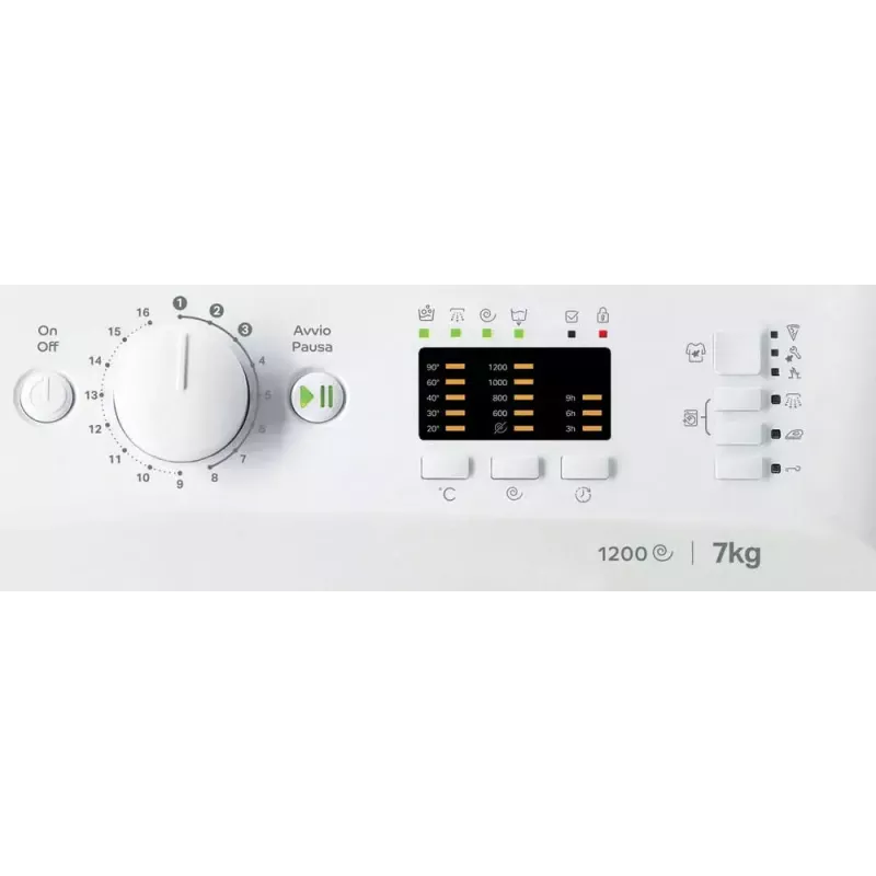 Frontlader-Waschmaschine Indesit MTWA 71252 W IT — 7 kg, 1200 U/min, Energieklasse E, weiß