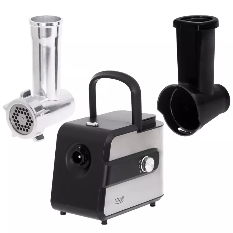 Fleischwolf Adler AD 4813 2000 W Schwarz Silber