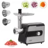 Fleischwolf Adler AD 4813 2000 W Schwarz Silber