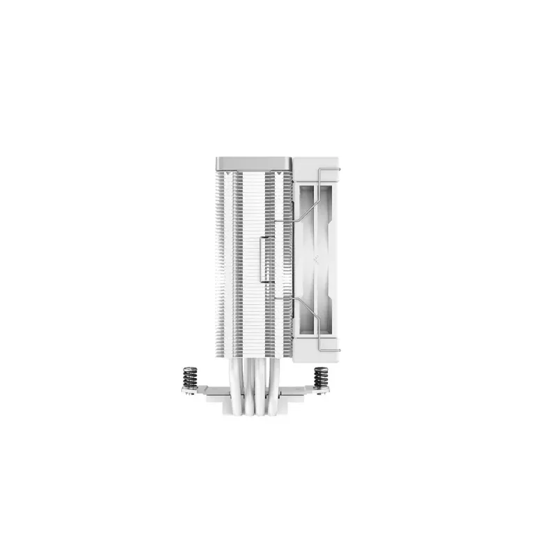 Luftkühler DeepCool AK400 WH — 4×6 mm Kupfer-Heatpipes, 120 mm FDB-Lüfter, 1850 U/min, 66,47 CFM, passend für LGA 1700 und gängige Intel/AMD-Sockel, weiß