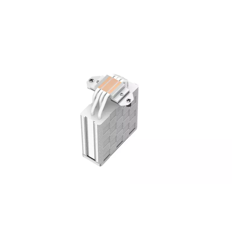 Luftkühler DeepCool AK400 WH — 4×6 mm Kupfer-Heatpipes, 120 mm FDB-Lüfter, 1850 U/min, 66,47 CFM, passend für LGA 1700 und gängige Intel/AMD-Sockel, weiß