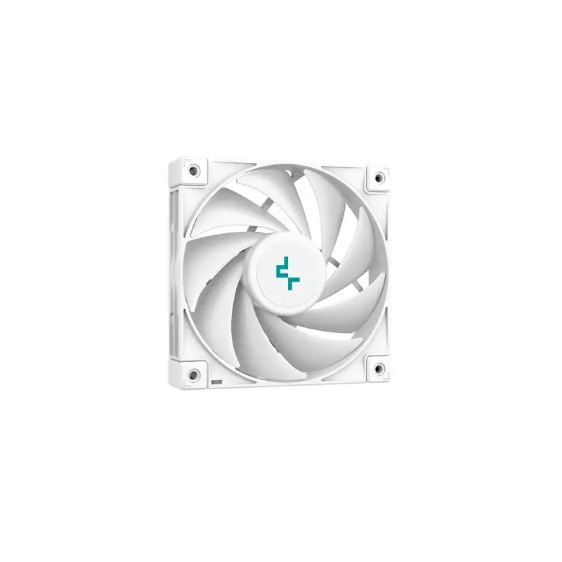 Luftkühler DeepCool AK400 WH — 4×6 mm Kupfer-Heatpipes, 120 mm FDB-Lüfter, 1850 U/min, 66,47 CFM, passend für LGA 1700 und gängige Intel/AMD-Sockel, weiß