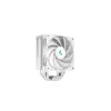 Luftkühler DeepCool AK400 WH — 4×6 mm Kupfer-Heatpipes, 120 mm FDB-Lüfter, 1850 U/min, 66,47 CFM, passend für LGA 1700 und gängige Intel/AMD-Sockel, weiß