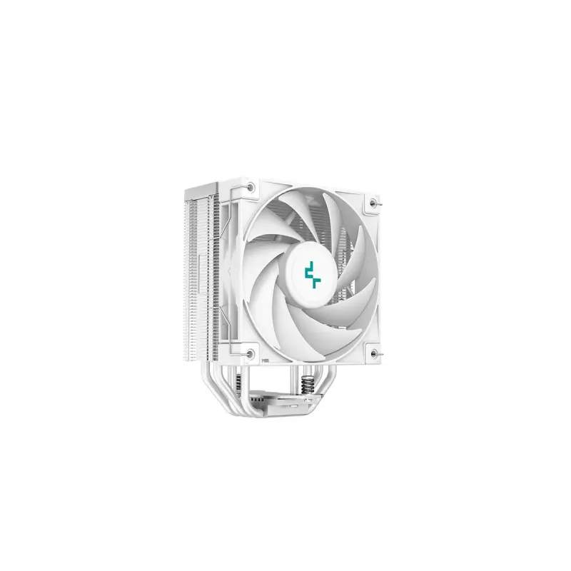 Luftkühler DeepCool AK400 WH — 4×6 mm Kupfer-Heatpipes, 120 mm FDB-Lüfter, 1850 U/min, 66,47 CFM, passend für LGA 1700 und gängige Intel/AMD-Sockel, weiß