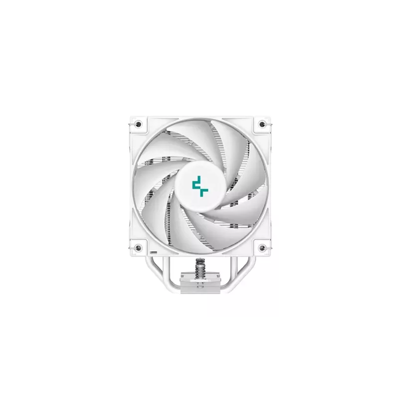Luftkühler DeepCool AK400 WH — 4×6 mm Kupfer-Heatpipes, 120 mm FDB-Lüfter, 1850 U/min, 66,47 CFM, passend für LGA 1700 und gängige Intel/AMD-Sockel, weiß
