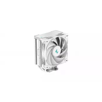 Luftkühler DeepCool AK400 WH — 4×6 mm Kupfer-Heatpipes, 120 mm FDB-Lüfter, 1850 U/min, 66,47 CFM, passend für LGA 1700 und gängige Intel/AMD-Sockel, weiß